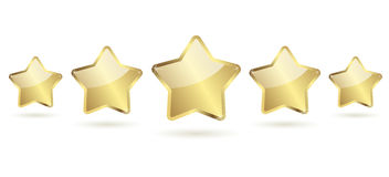 5 Stars in a Row Clip Art