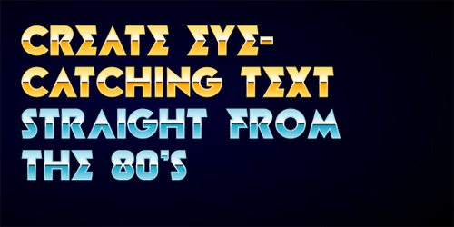 80s Font Illustrator Tutorial