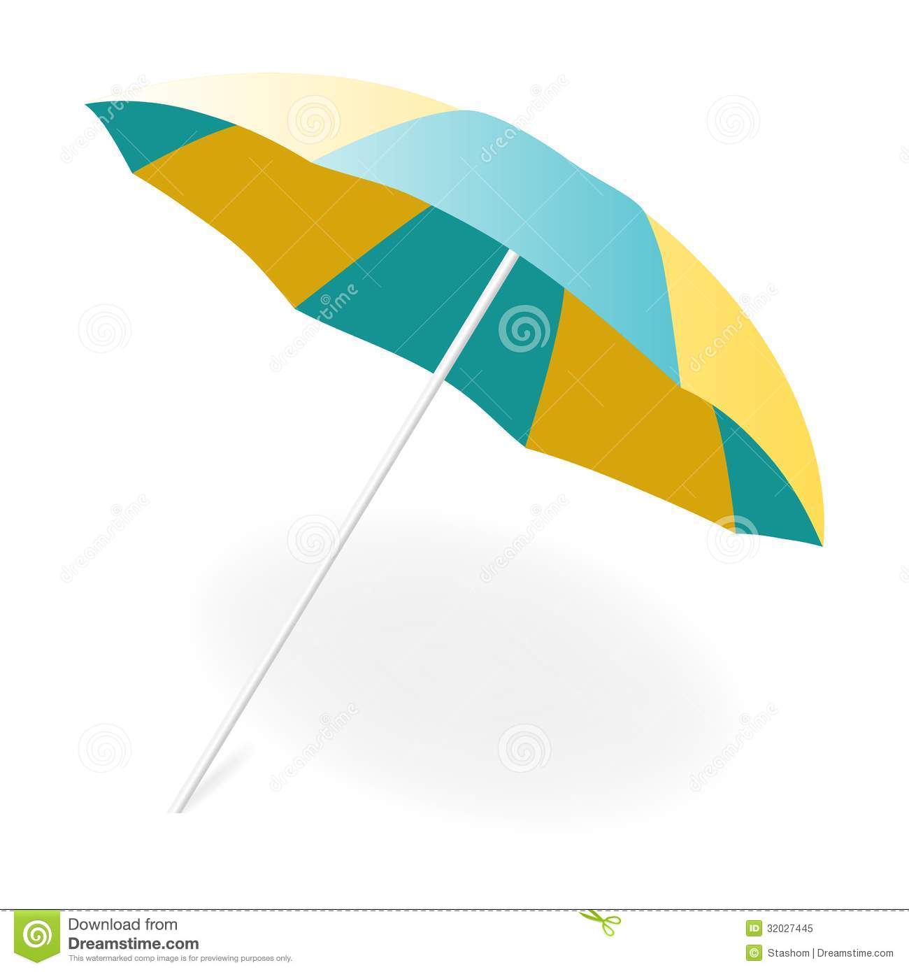 Beach Umbrella Vector