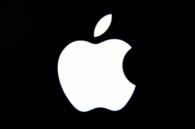 Black and White Apple Logo