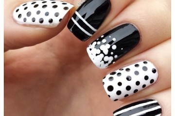 Black and White Nail Designs