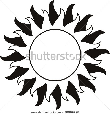Black and White Sun Tattoos Black and White Sun Tattoos