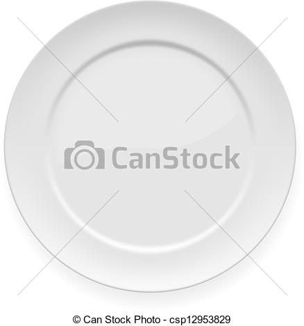 Blank Dinner Plate Clip Art