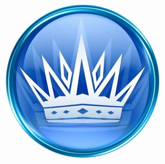 Blue Crown Icon