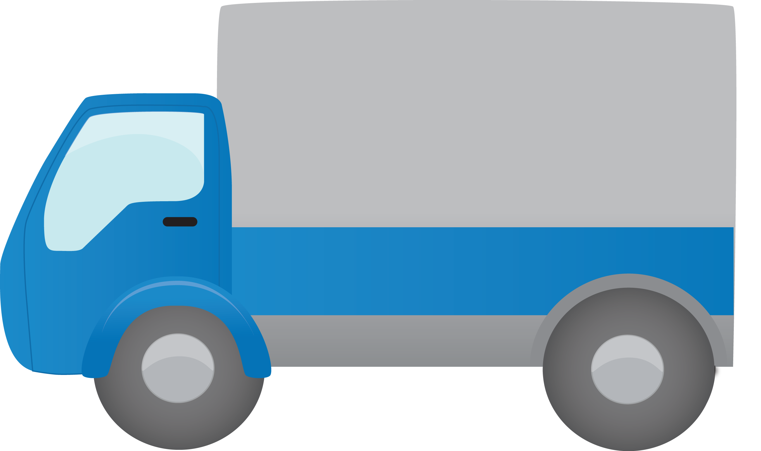 Blue Pickup Truck Icon