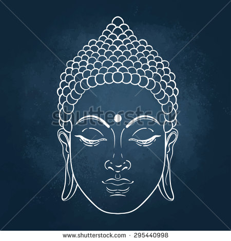 Buddha Head Vector