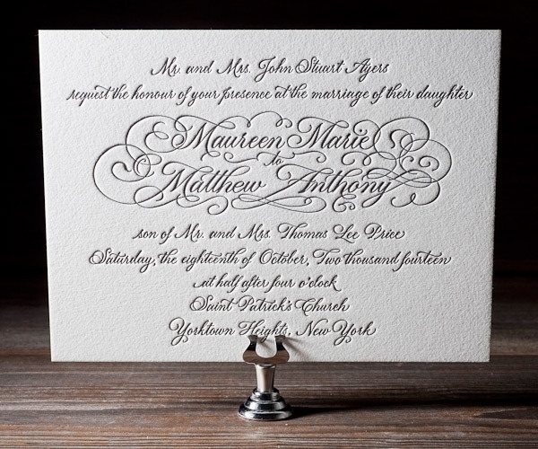 Calligraphy Wedding Invitations