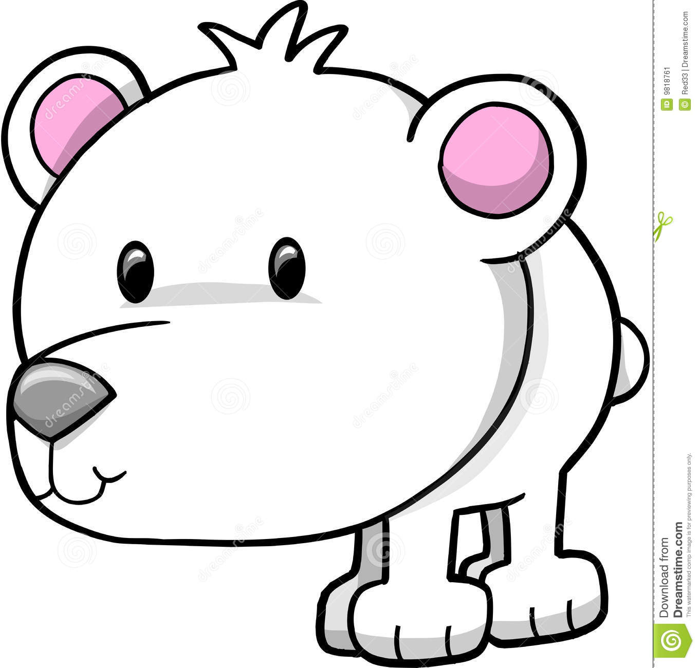 Cartoon Polar Bear Vector