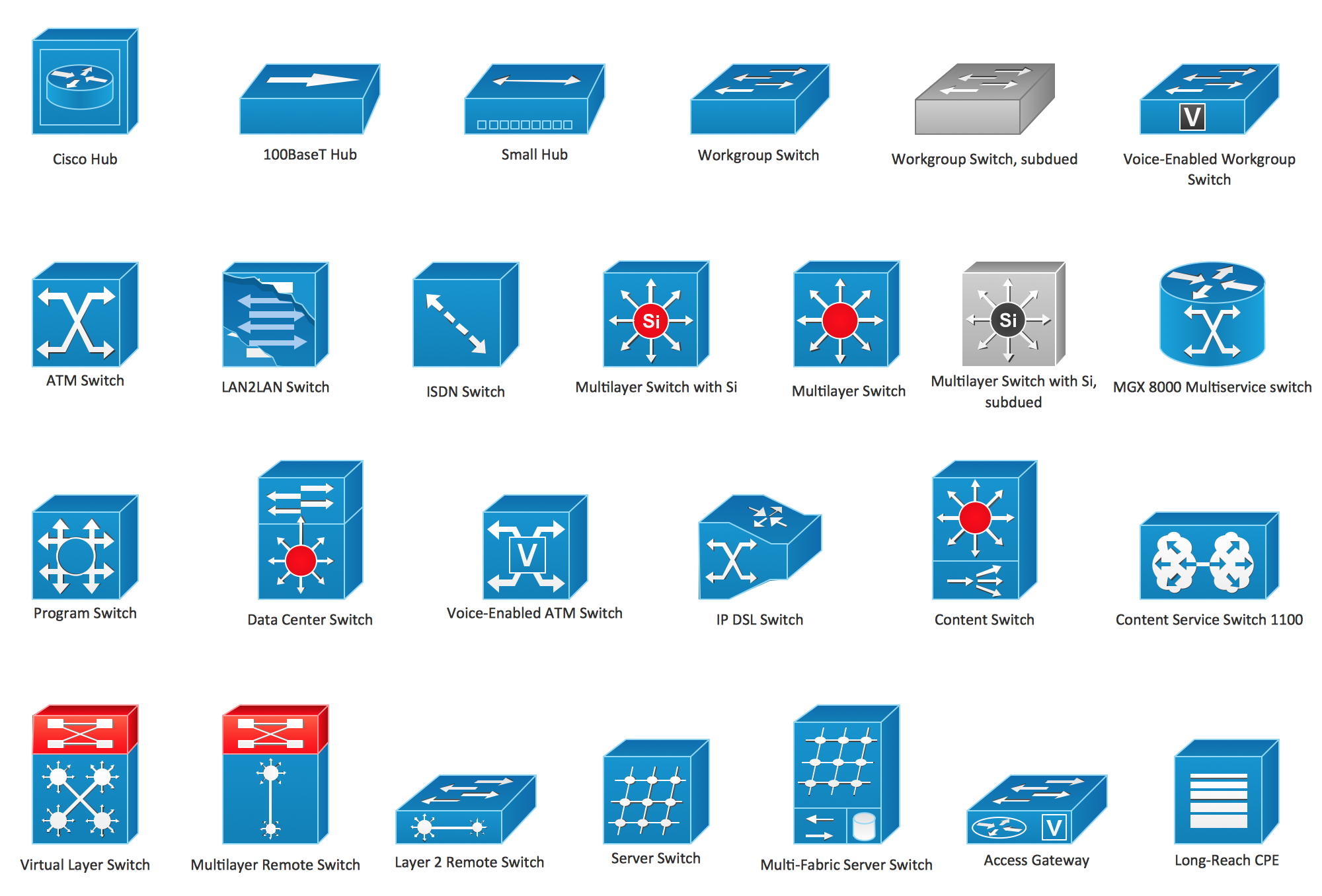 8 Network Hub Icon Images