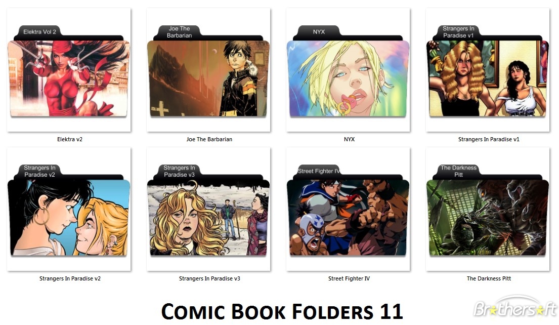 Comic Book Folder Icons