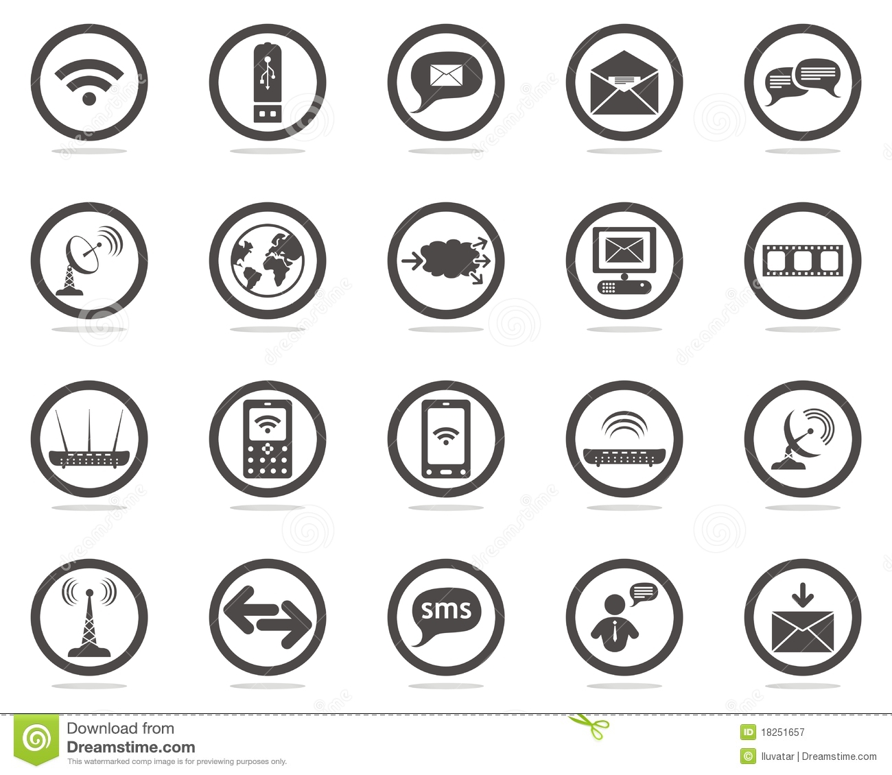 Communication Icons Set