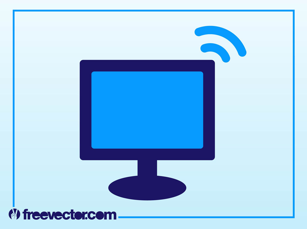 Computer Vector Icon Computer Vector Icon