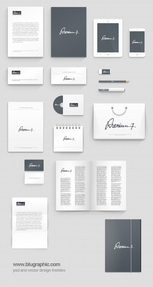 9 Corporate Identity PSD Templates Images