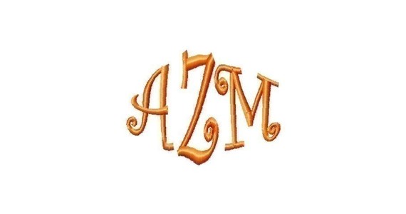 Curlz Embroidery Monogram Fonts