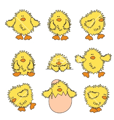 Cute Cartoon Easter Chick