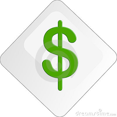 10 Green Dollar Icon Button Images