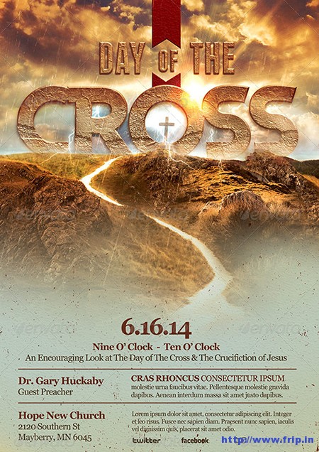 Easter Church Flyers Templates Easter Church Flyers Templates