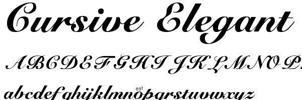 Elegant Cursive Tattoo Fonts
