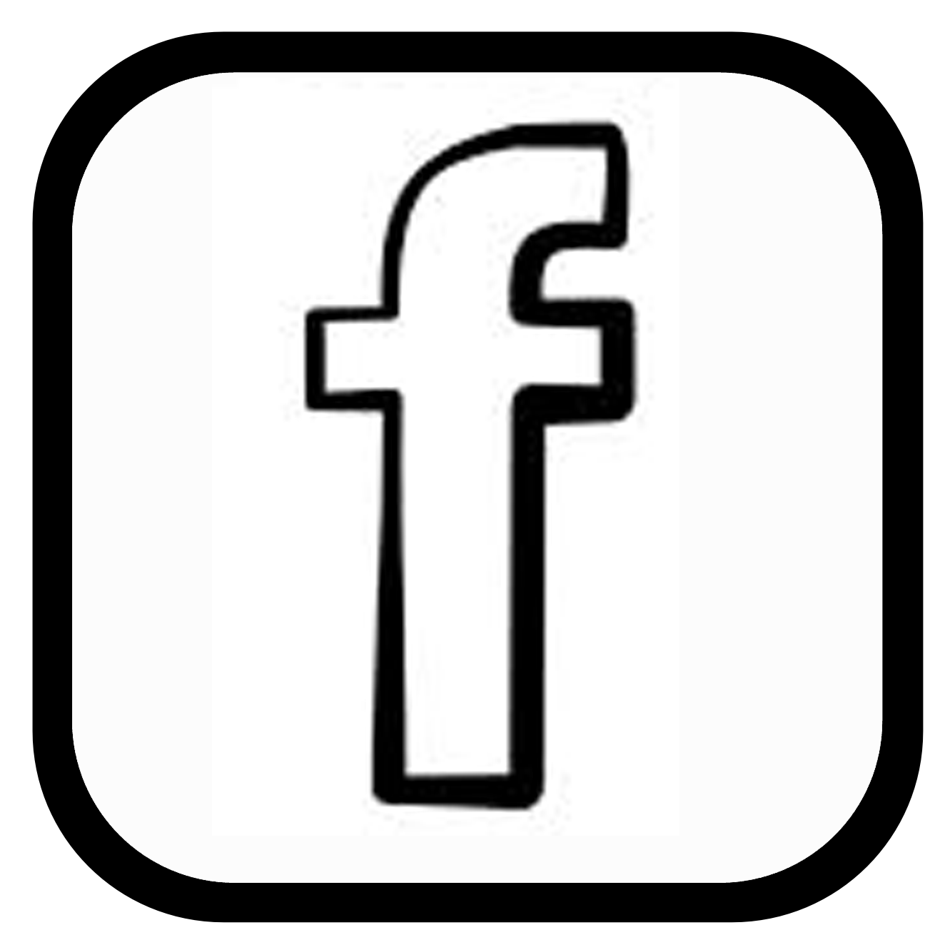Facebook Icon Black and White
