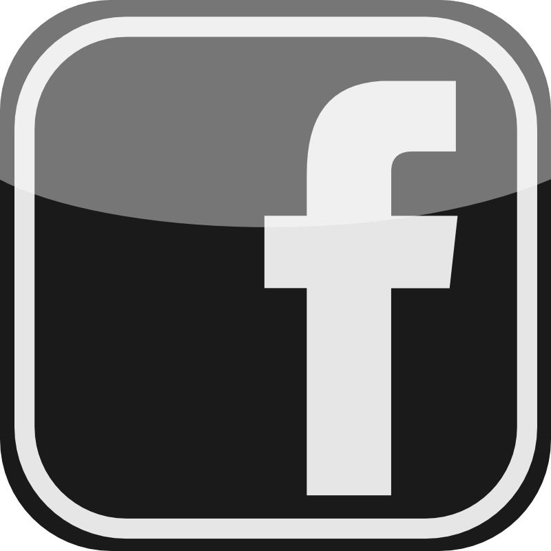 Facebook Icon Black and White