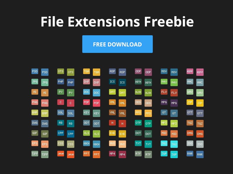 File Extension Icons File Extension Icons