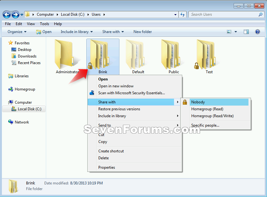 File Lock Icon On Windows 7 File Lock Icon On Windows 7