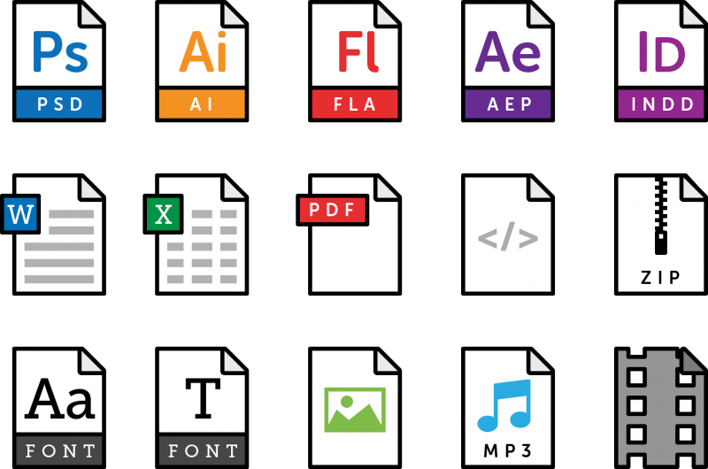 File Type Icons Vector Free File Type Icons Vector Free