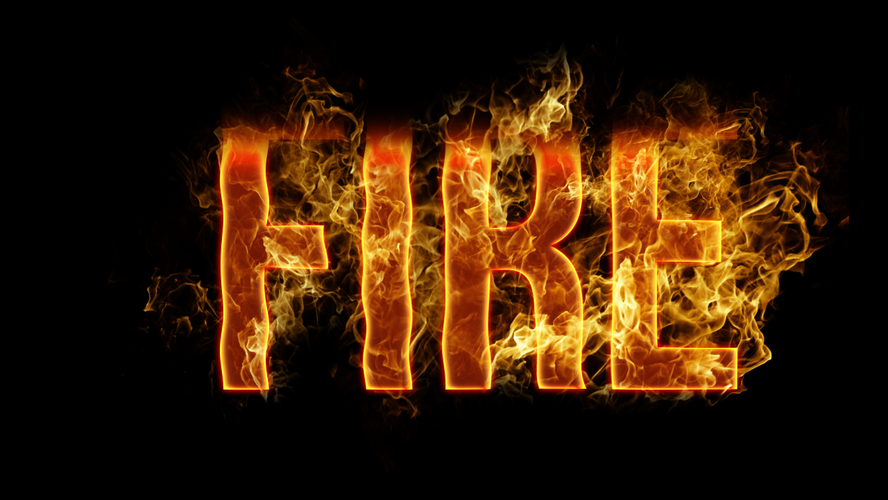 Fire Text Effect Photoshop