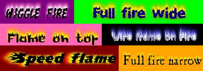 Flaming Text Generator Fonts