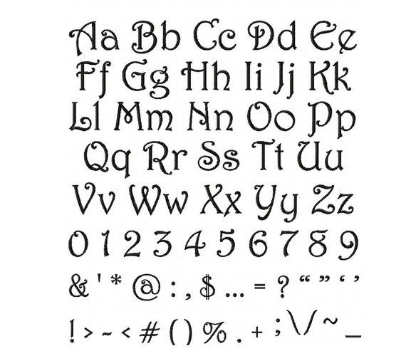Fonts Alphabet Letters