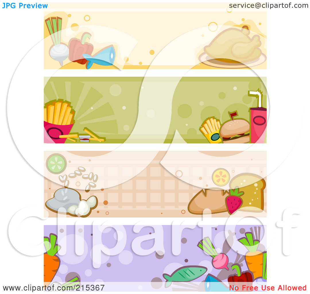 Food Banner Clip Art