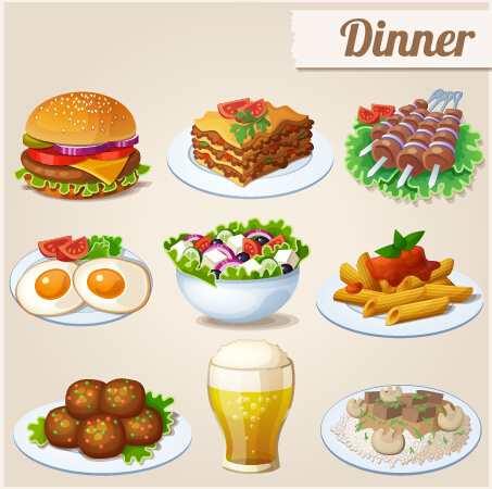 14 Vector Dinner Icon Images