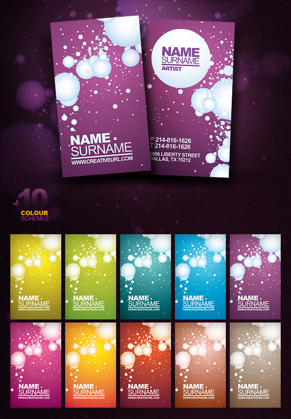 Free Business Card PSD Template