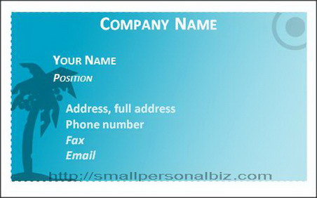 Free Business Card Templates Word