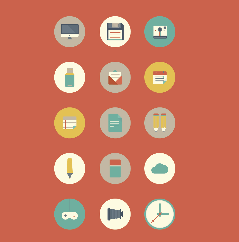 Free Flat Icon Set