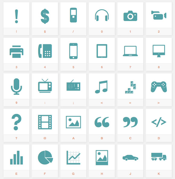 Free Icon Web Fonts