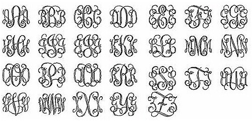 Free Interlocking Script Monogram Font