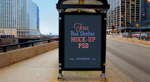 Free Psd Mockup Bus Advertising