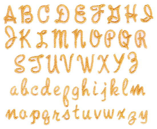 Free Rope Embroidery Font