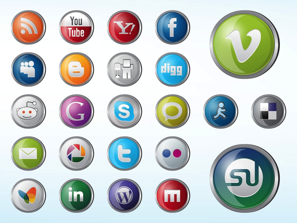 Free Social Media Icons for Websites