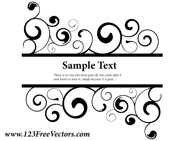 Free Swirl Banner Vector Graphics