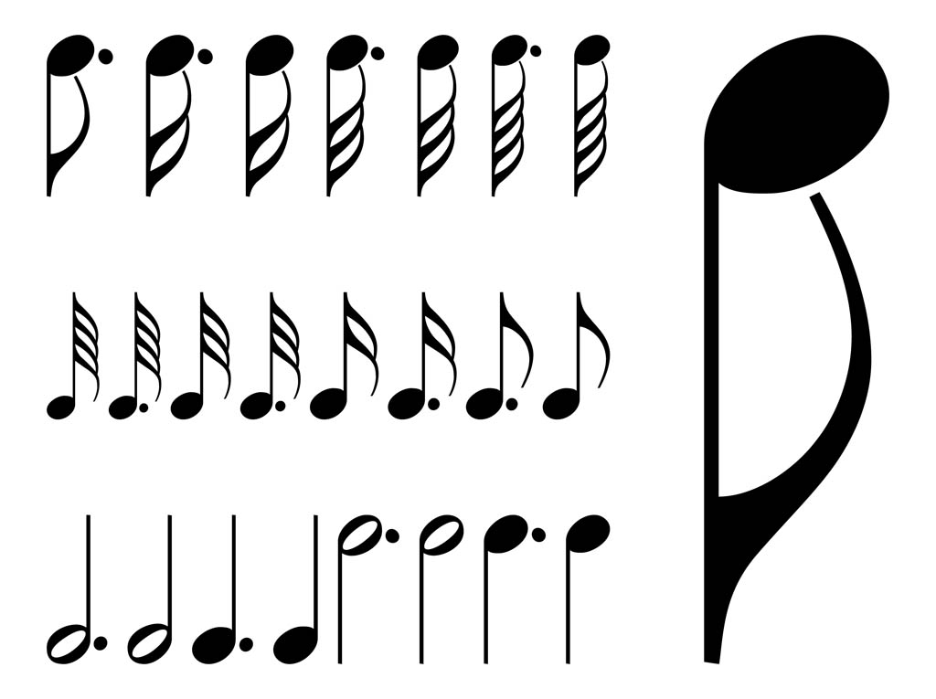 Free Vector Music Notes Symbols Free Vector Music Notes Symbols