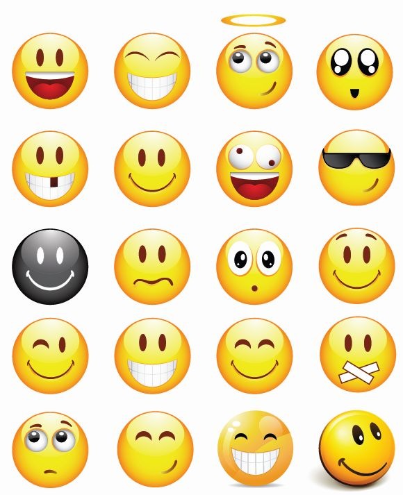 18 Photos of Emoticons Icons Set Free