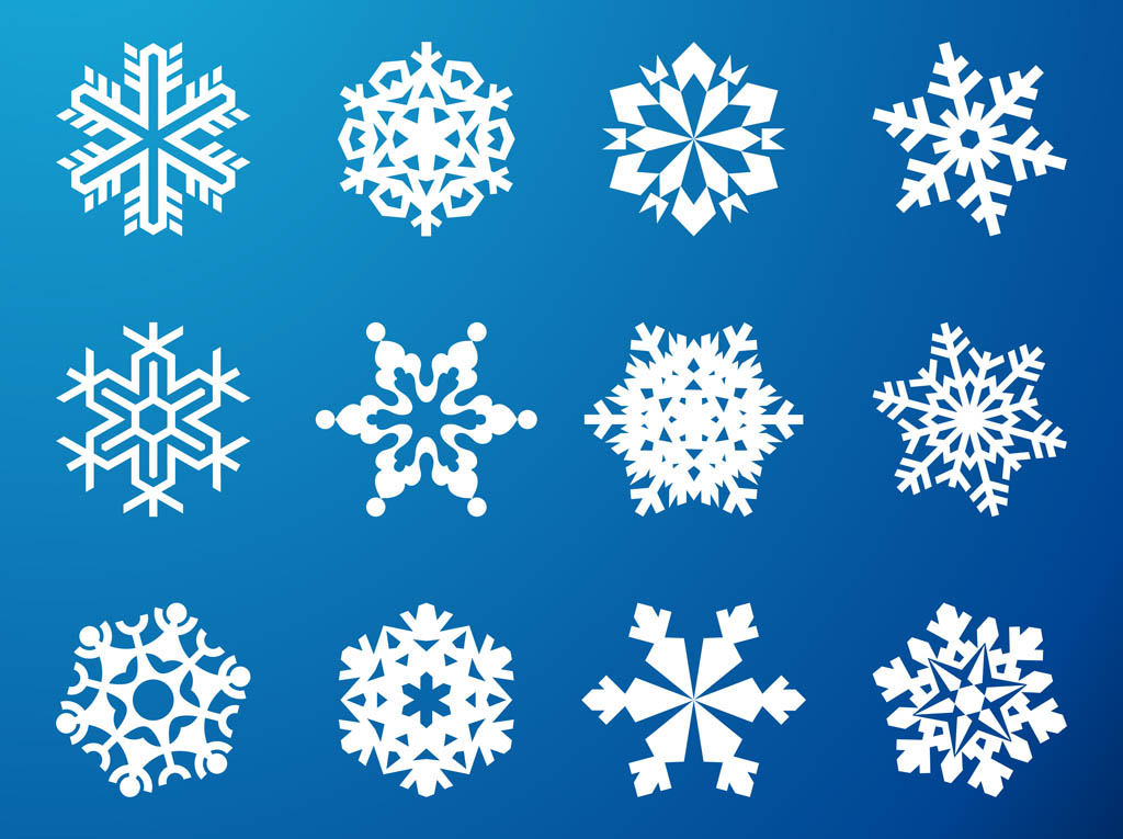 Free Vector Snowflake Clip Art