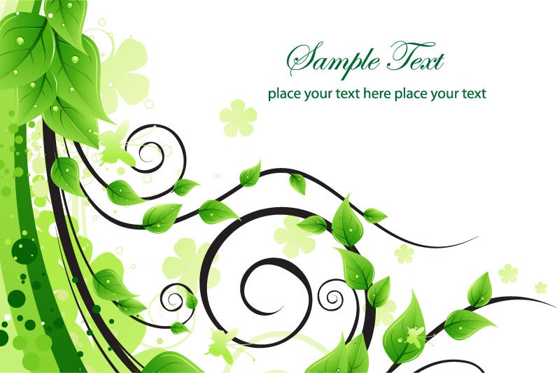 Free Vector Swirl Designs Green