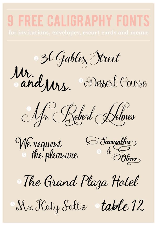 Free Wedding Fonts Free Wedding Fonts