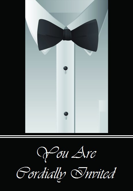 Gay Wedding Tuxedo Invitation