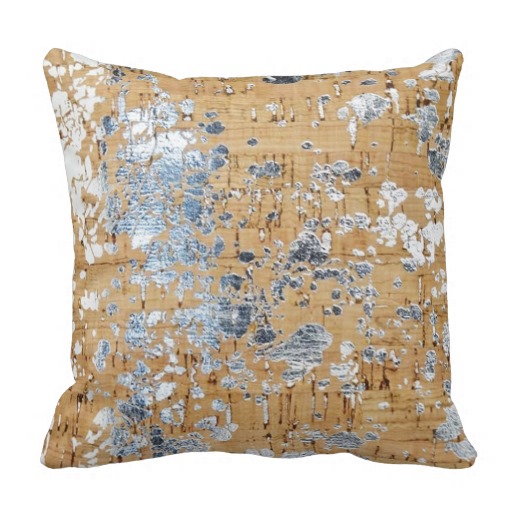 Gold and Silver Metallic Pillow