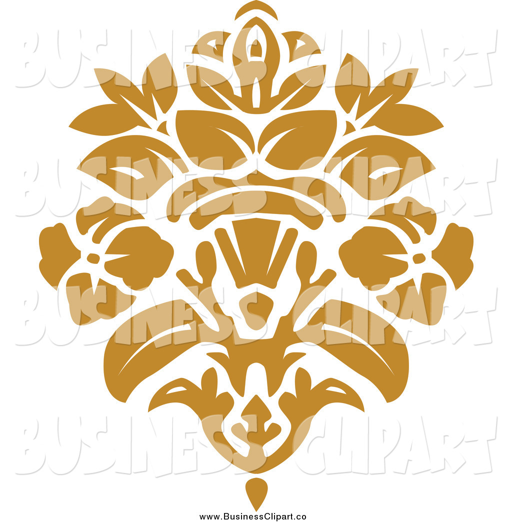 Gold Damask Clip Art