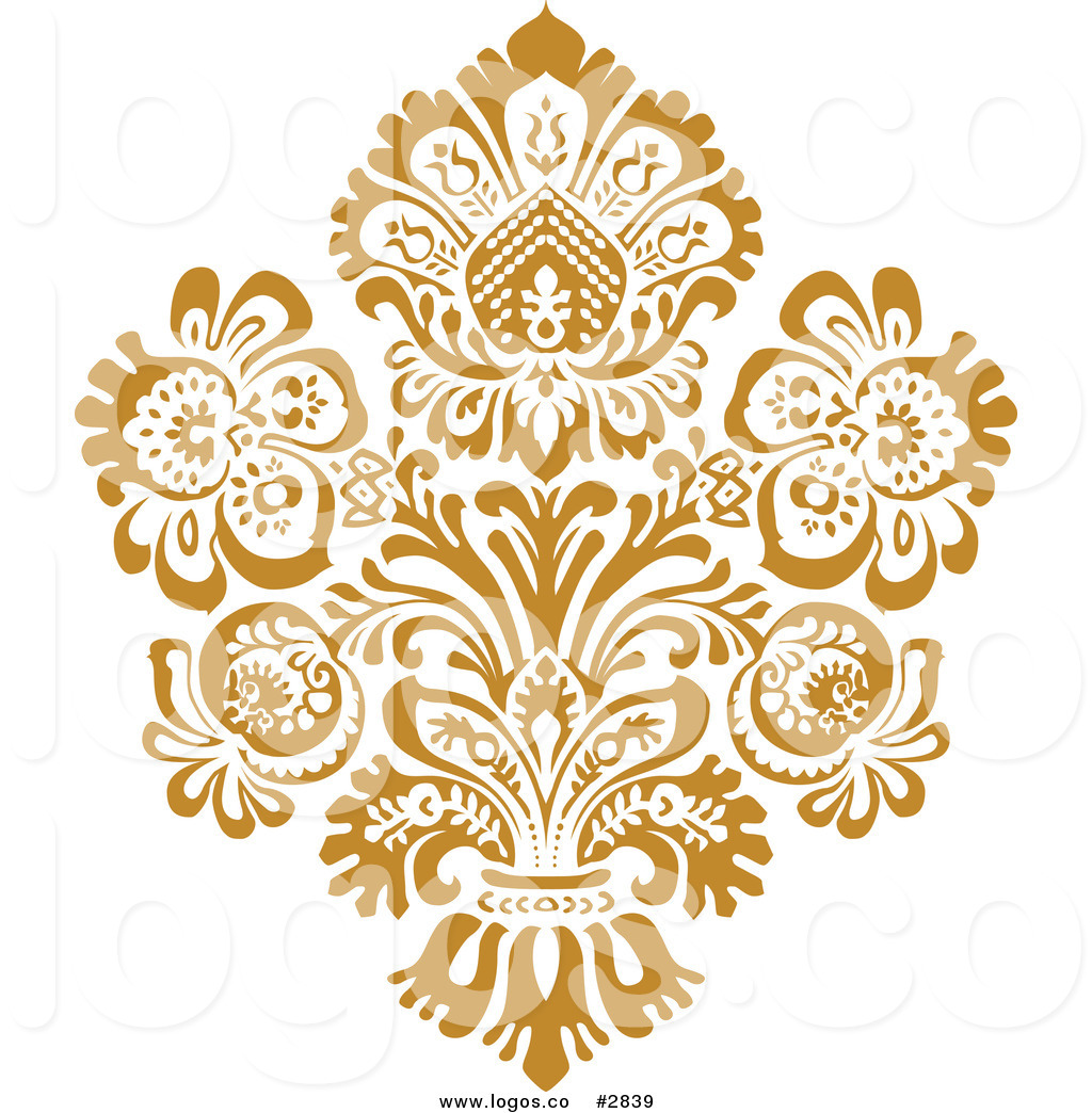 Gold Damask Clip Art Gold Damask Clip Art